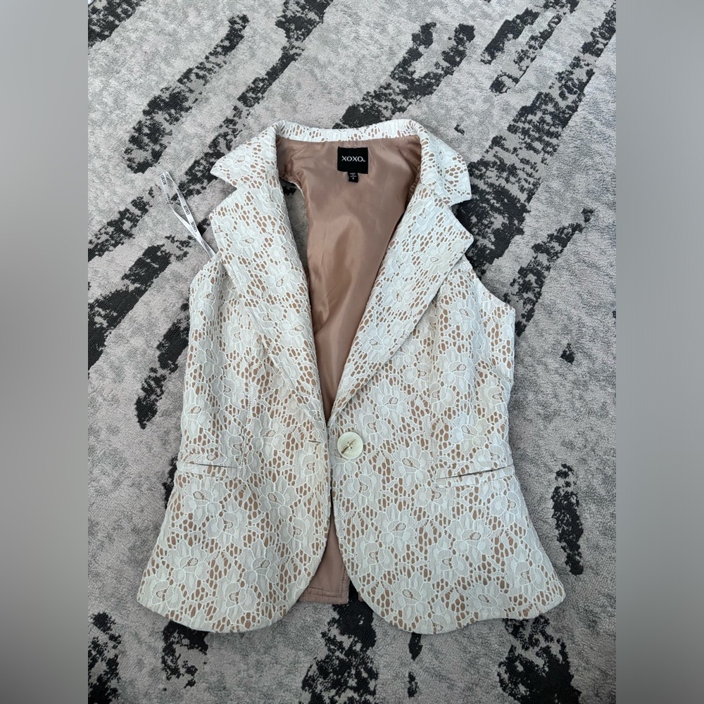XOXO lace formal blazer